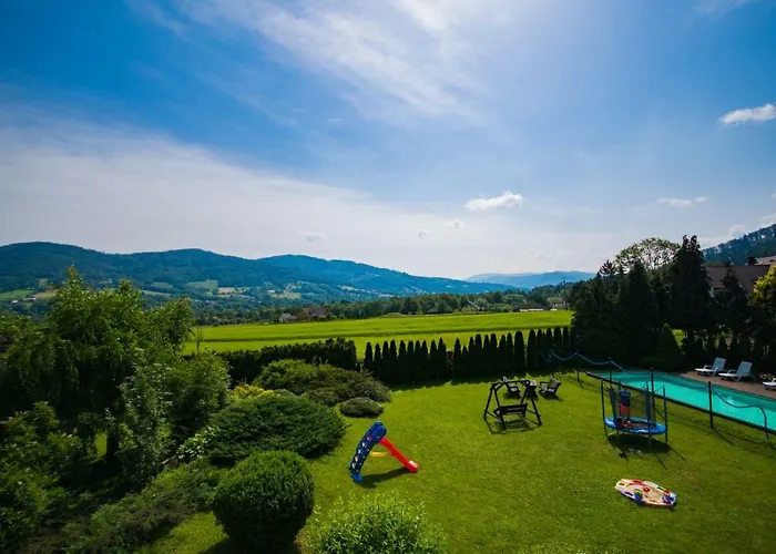 Dom Lub Z Widokiem Na Gory Wichrowe Wzgorza Z Basenem Brenna Apartment